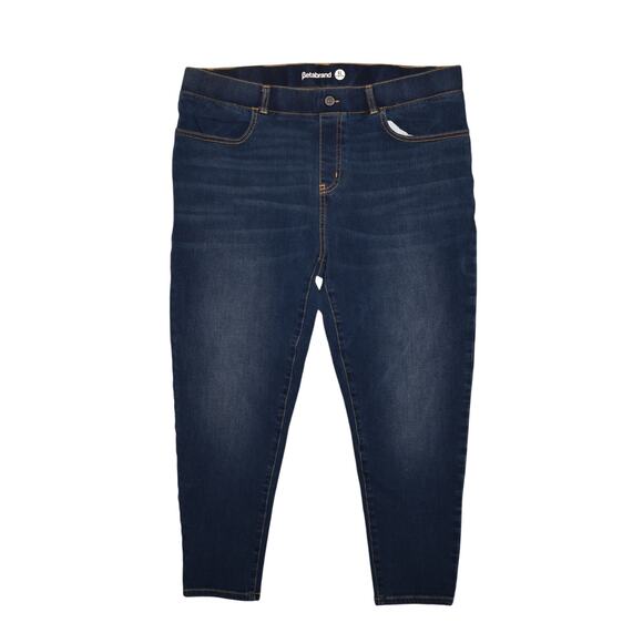 Betabrand Denim - BETABRAND $78 Skinny Leg 4-Pocket Yoga Denim Ankle Jean Dark Wash PXL Short